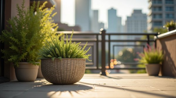 Quelle est la meilleure option de pot pour balcon léger ?